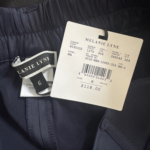 Melanie Lyne Satin Wide-Leg Cargo Pants size 6 - Picture 4 of 4